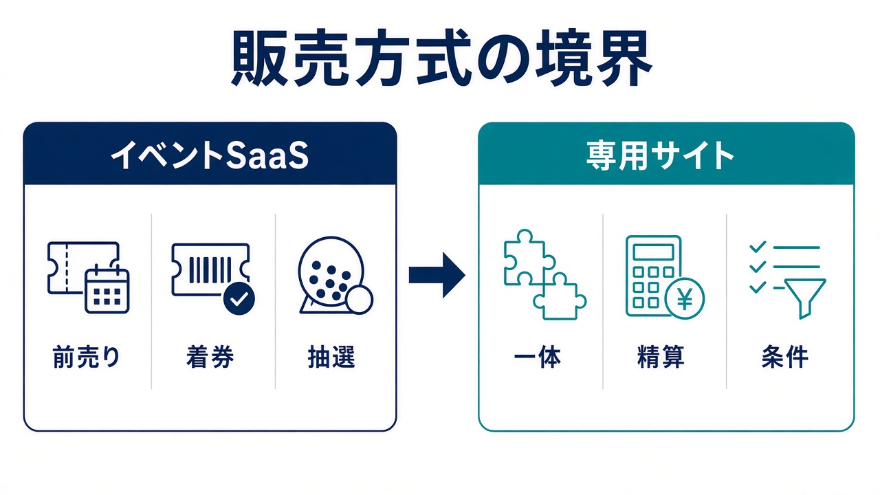 イベントSaaS比較と専用サイトの境界