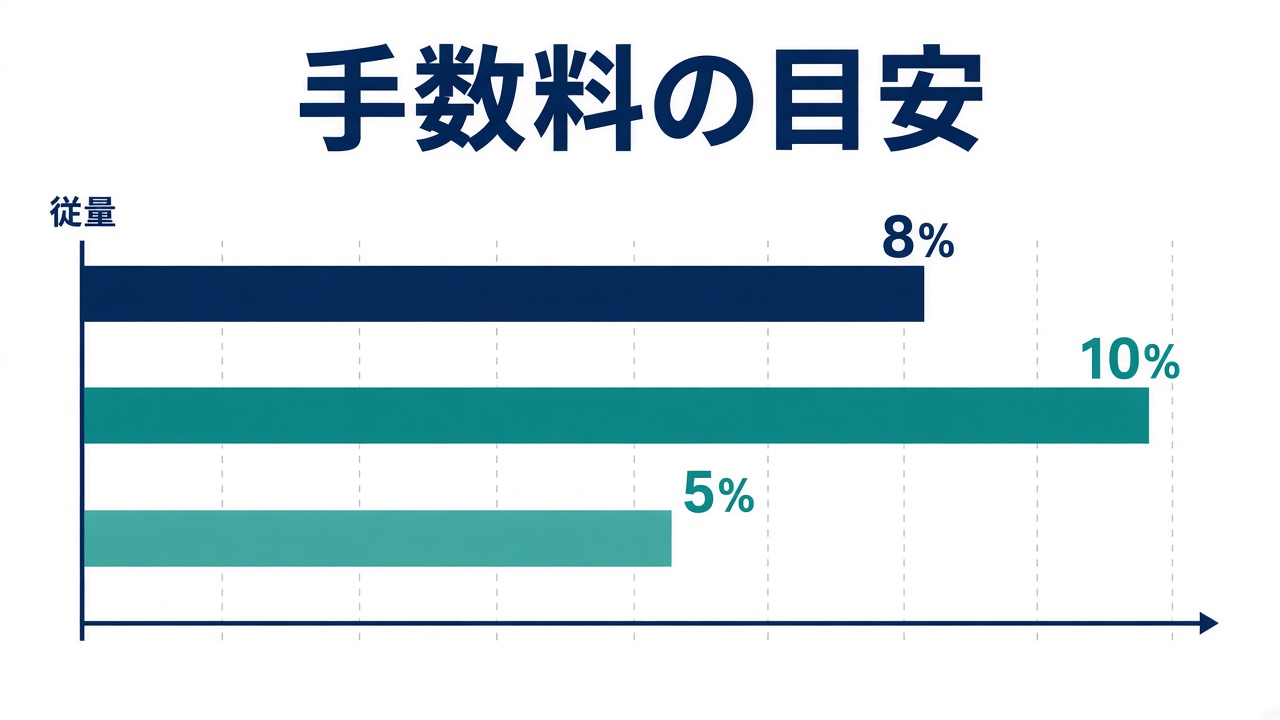 イベントチケット販売の手数料試算イメージ